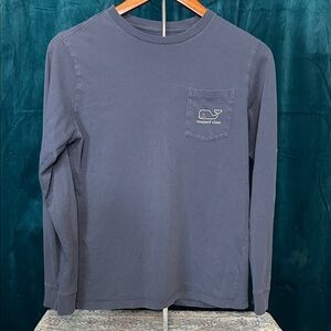Vineyard Vines Kids Long Sleeve Tee - Navy Blue
